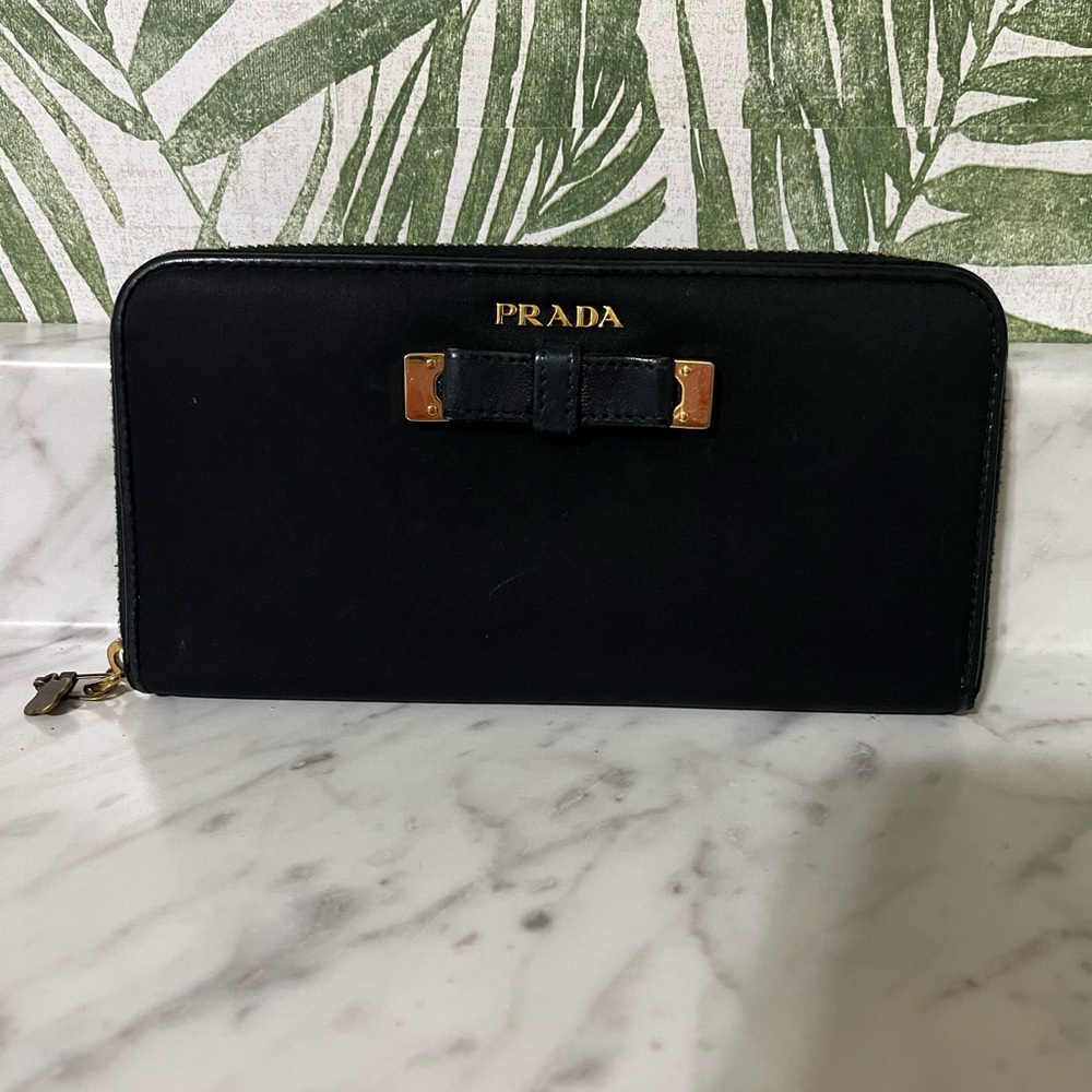 Prada Tessuto Zip Wallet